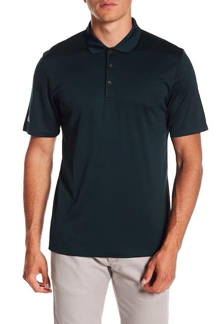 adidas Men's Performance Polo - Green Night